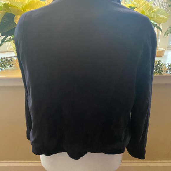 Black Faux Suede Jacket with Sherpa Collar ❤️🖤❤️🖤 - Picture 8 of 11